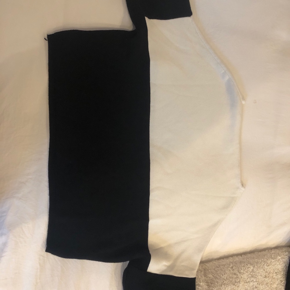 Black and white sweater